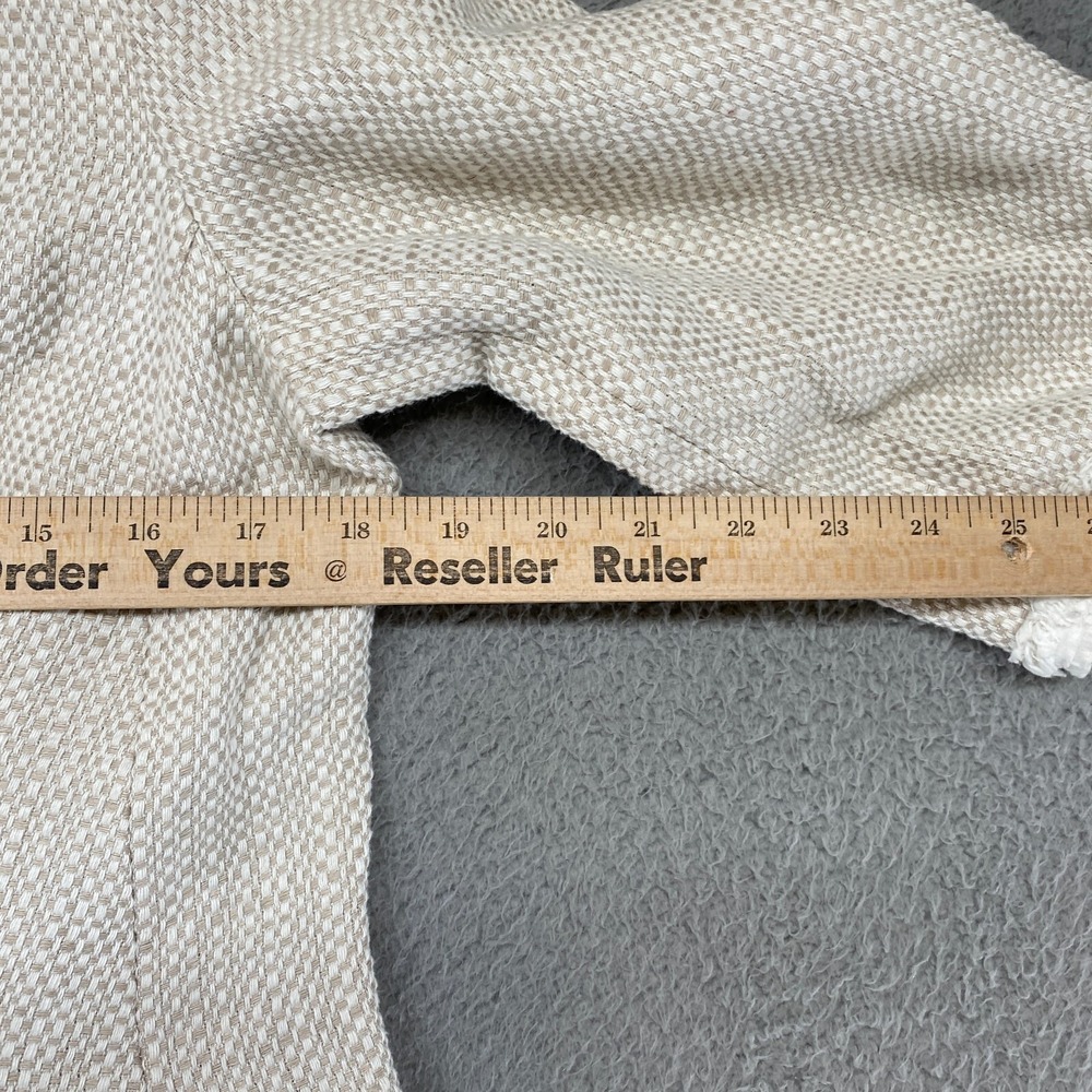 Soft Surroundings Ivory Textured Open-Front beautifully Blazer! - Picture 7 of 13